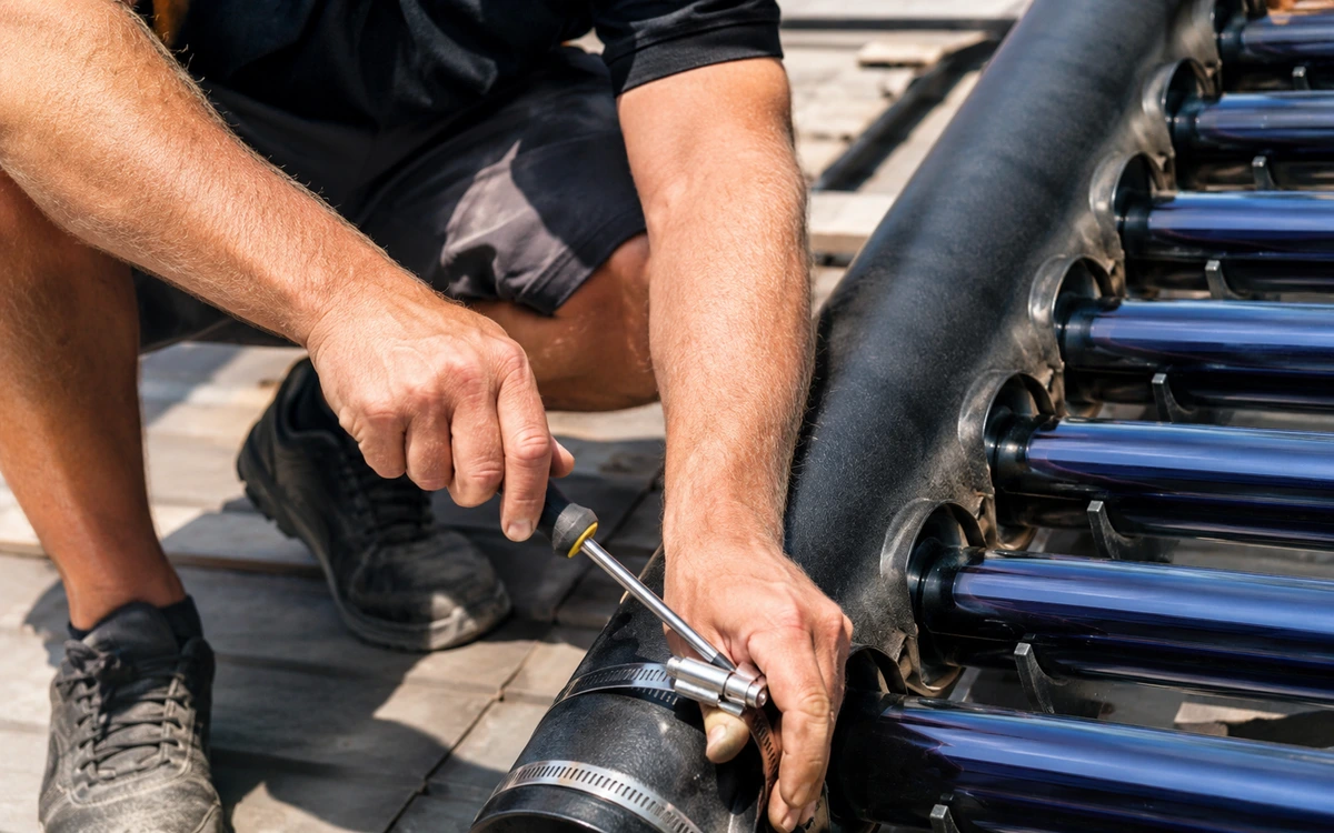 Solar pool heater installation contractor